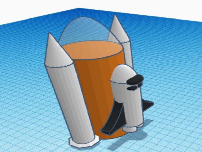 3D модели космических ракет на уроках технологии.