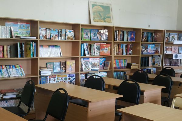 Школьная библиотека.